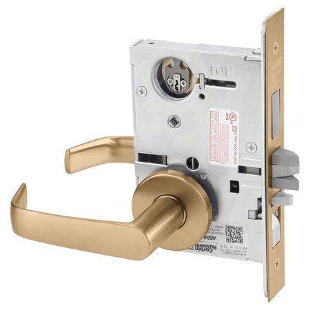 Corbin Russwin Apartment or Dormitory Mortise Lock, NS Lever, A Rose, Satin Bronze ML2067 NSA 612 LC